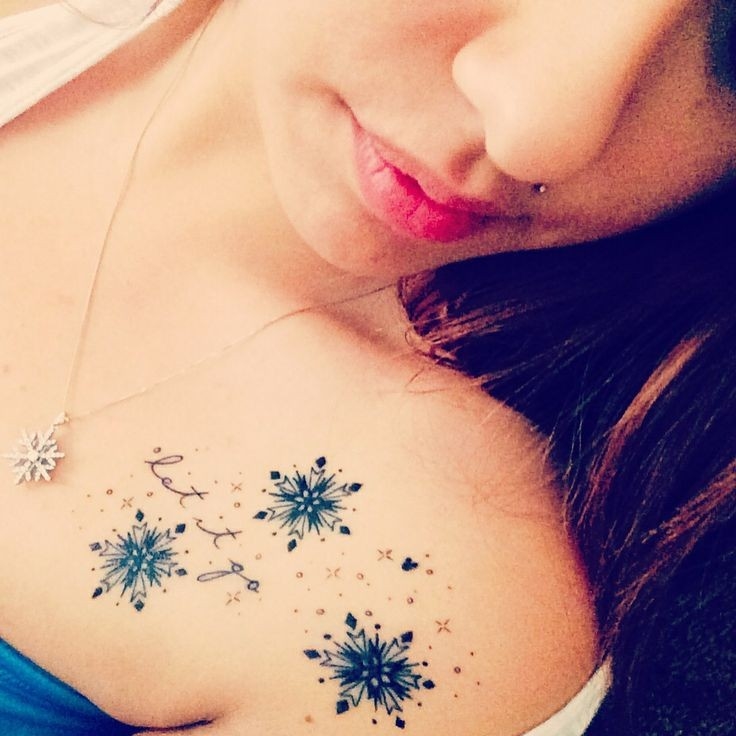 unique Watercolor tattoo – Abstract Watercolor Snowflake