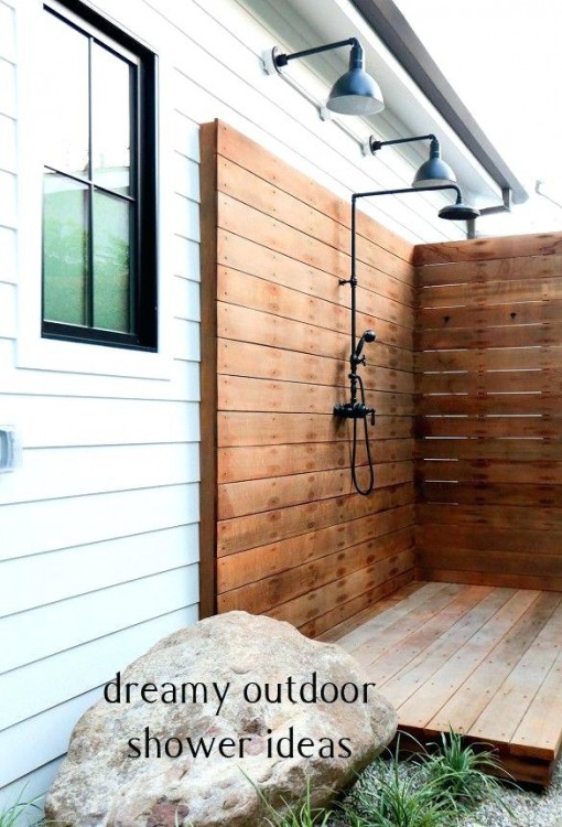 showers bamboo outdoor shower best images on outside an is concealed in the side stall coolest