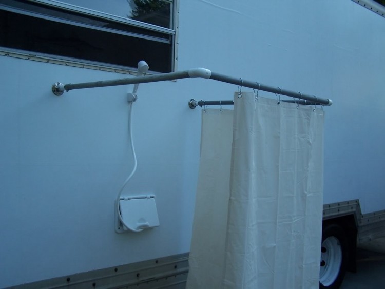 outdoor shower stall