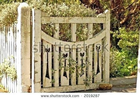 wood garden gate