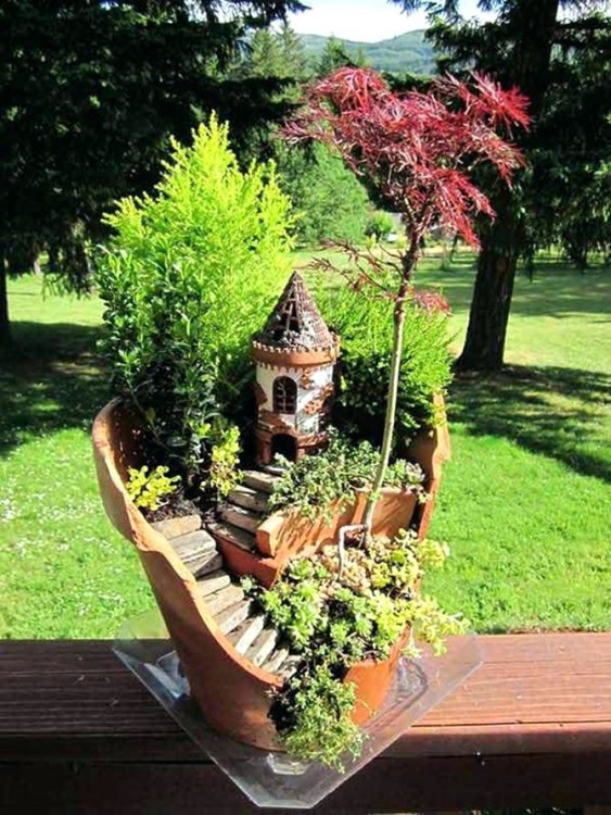 fairy garden container ideas containers for gardens wholesale miniature sale in id