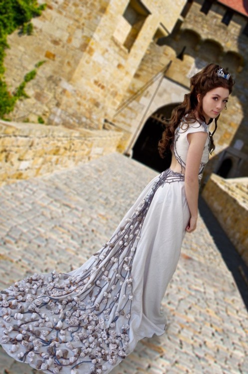 Margaery's final gown she wears before her untimely death is at the same time hard and soft