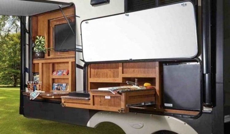 fifth wheel with outdoor kitchen travel trailer with bunk beds and outdoor kitchen modern lovely fifth
