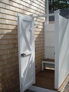 An outdoor shower in South Carolina