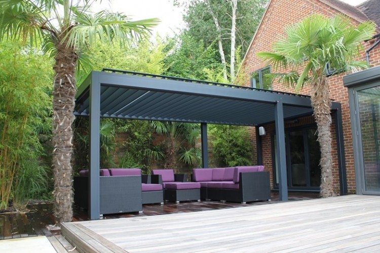 Outdoor Living Pod Louvered Roof Pergola Patio Canopy